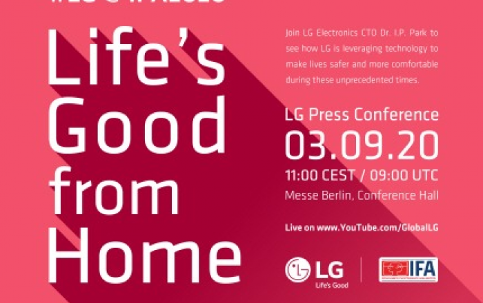 글로벌 미디어 대상 IFA 2020프레스 콘퍼런스