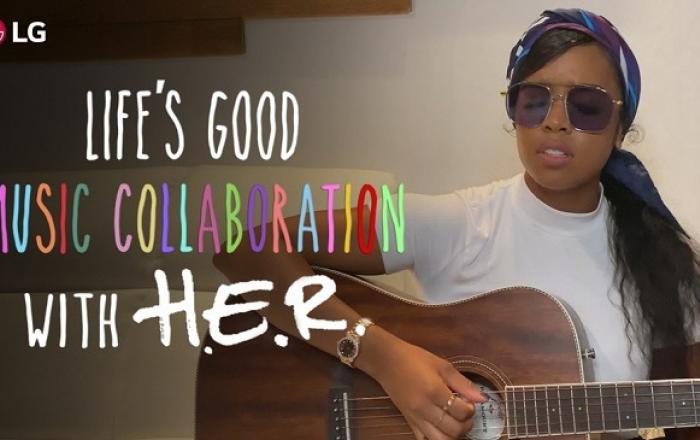 뮤지션 헐(H.E.R.)과 함께 'Life's Good' 뮤직 프로젝트 진행