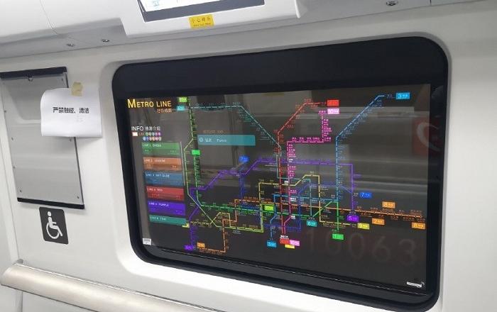  LG디스플레이, 중국 지하철 윈도우용 투명OLED 세계최초 공급