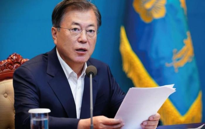 문재인 대통령, 제2차 한국판 뉴딜 전략회의 주재…17개 시·도지사 한 자리에 모여