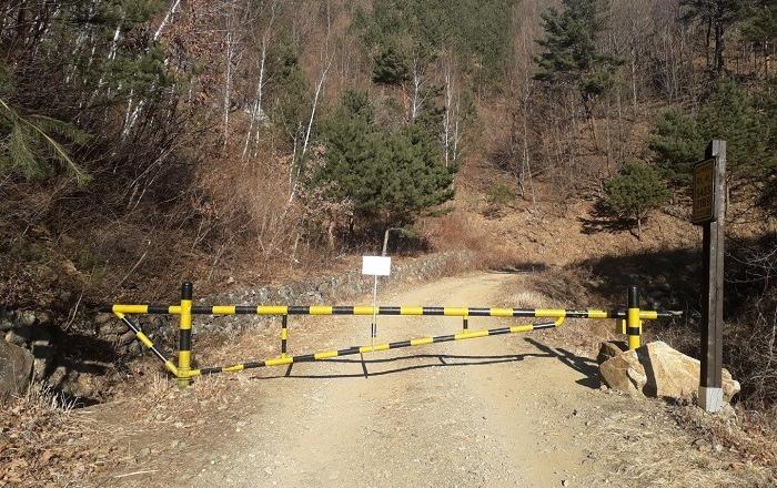 동부지방산림청, 설 연휴 기간 임도 폐쇄